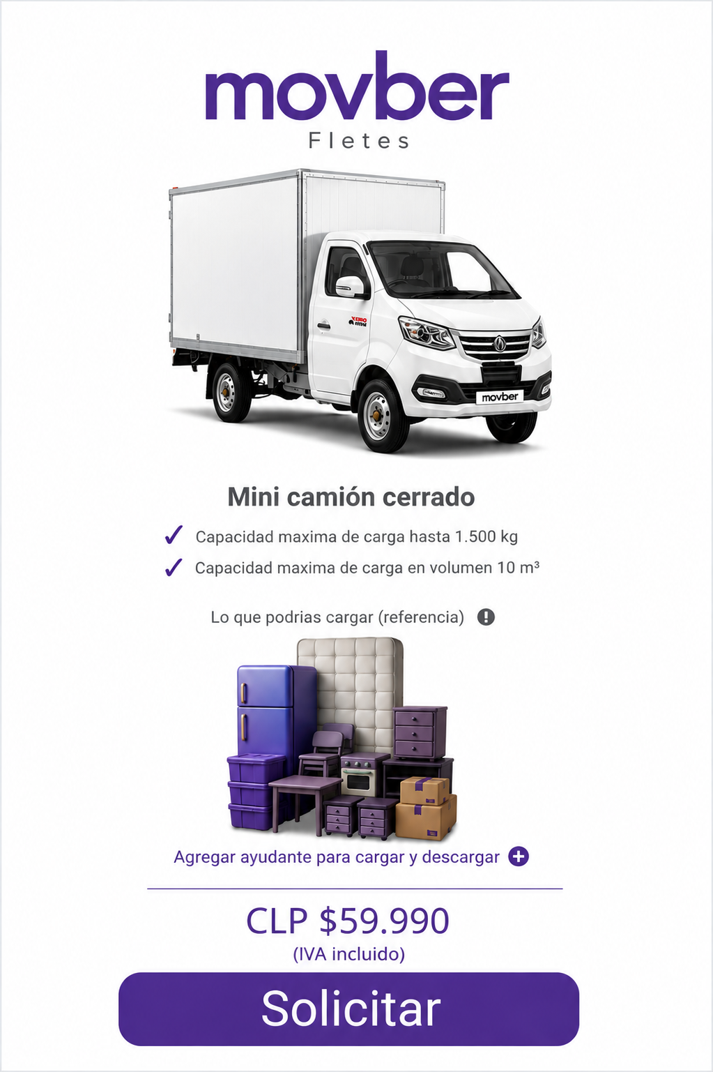 Mini camion Movber
